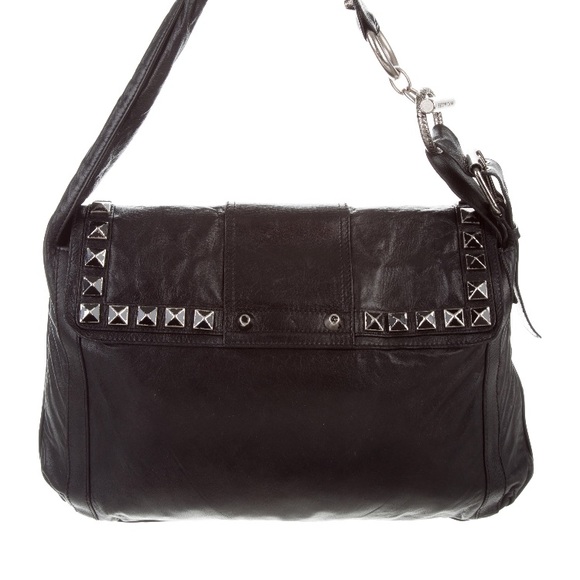 Last Day!MARC JACOBS BLACK STUDDED MESSENGER - Picture 4 of 9